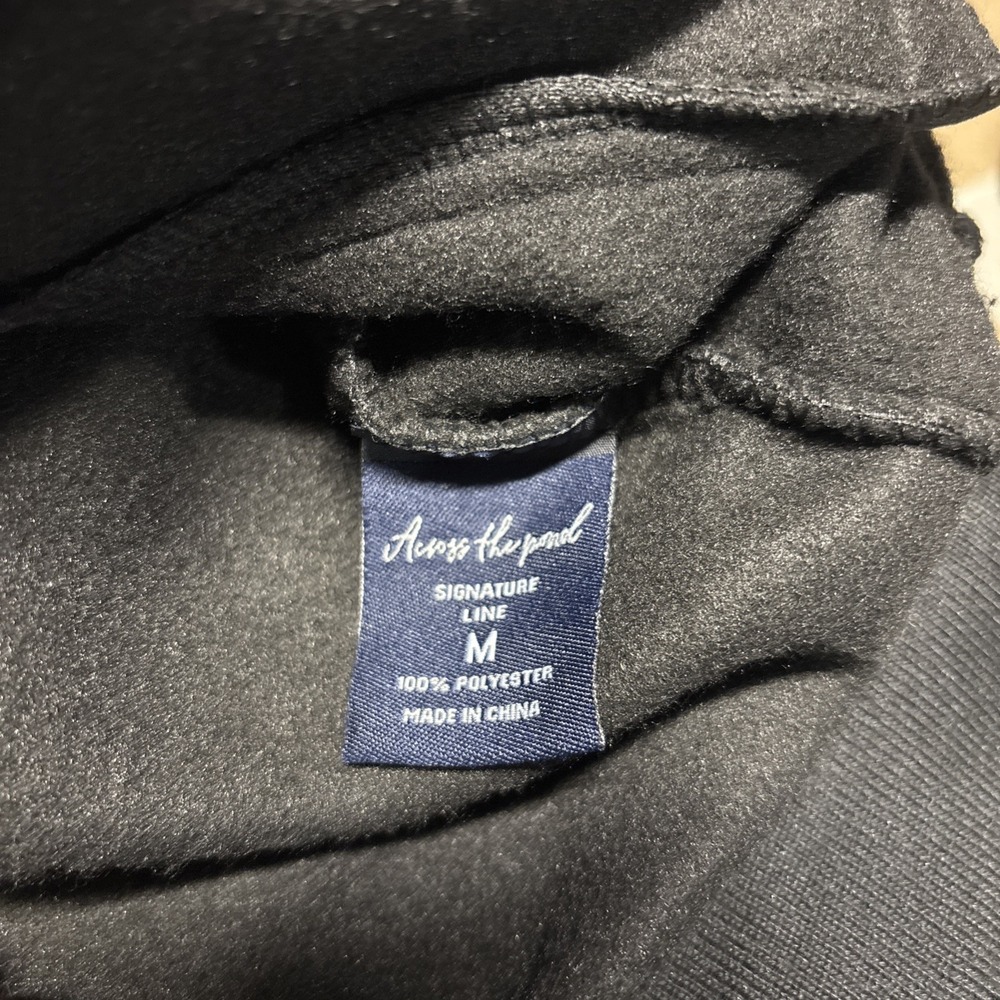 Across the Pond Boys Black Hooded Full Zip Jacket Medium 12/14 ATP-1016F220 NWT - Picture 6 of 9